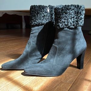 Charles Jourdan ankle boots in black suede